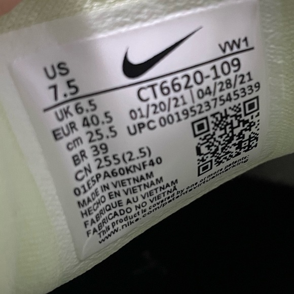 Nike React Infinity Pro Golf - White / Volt CT6620-109 Mens Size 7.5. - Picture 10 of 12